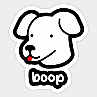 boop the dog Sticker